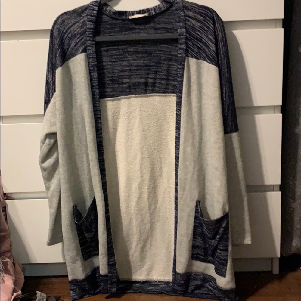 Boutique color block cardigan